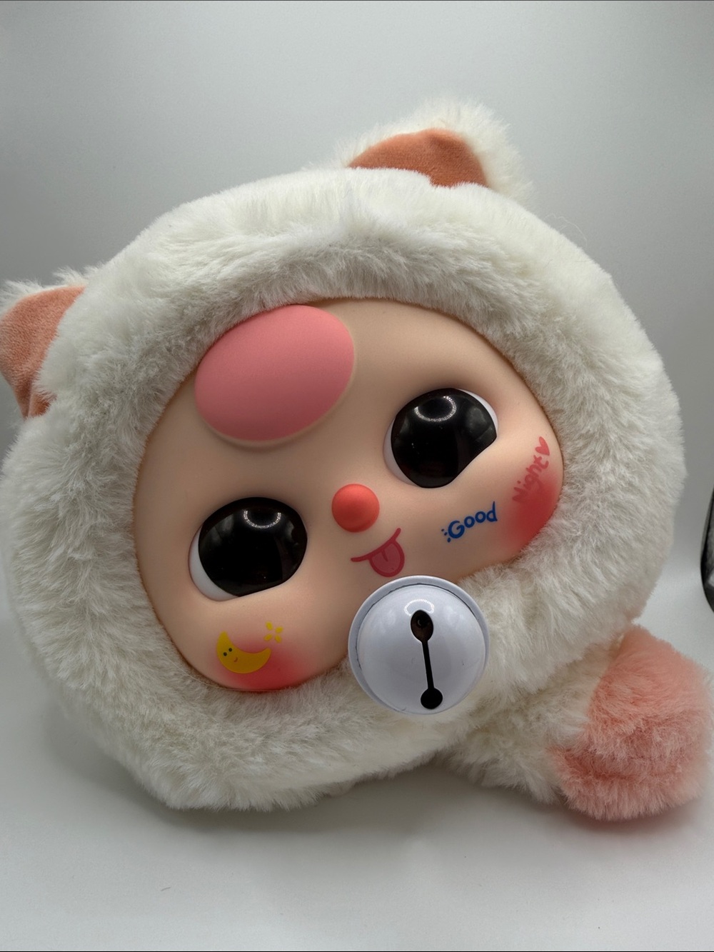 BB3: Baby Three Lucky Cat Series: Cream & Peach